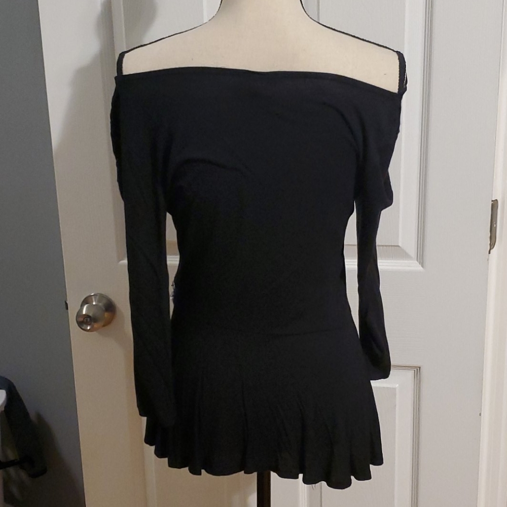 VENUS Sparkle Peplum Style 3/4 Sleeve - Picture 3 of 3